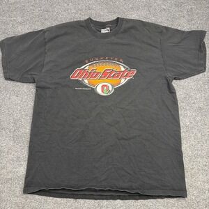Vintage 90s Ohio State Buckeyes T Shirt Mens XL Pro Player Black NCAA Football